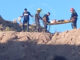 Rescate de los bomberos voluntarios de Plottier.