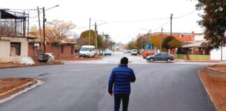 Calle Belgrano celebra la llegada del mega plan de asfalto