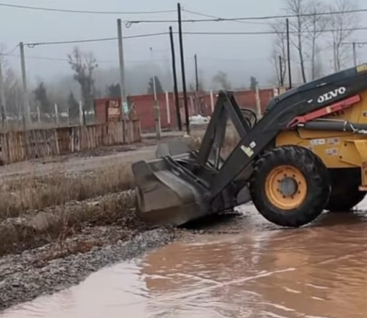 Operativo integral de calles anegadas por las lluvias