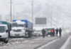 La nieve no deja cruzar a Chile por Pino Hachado